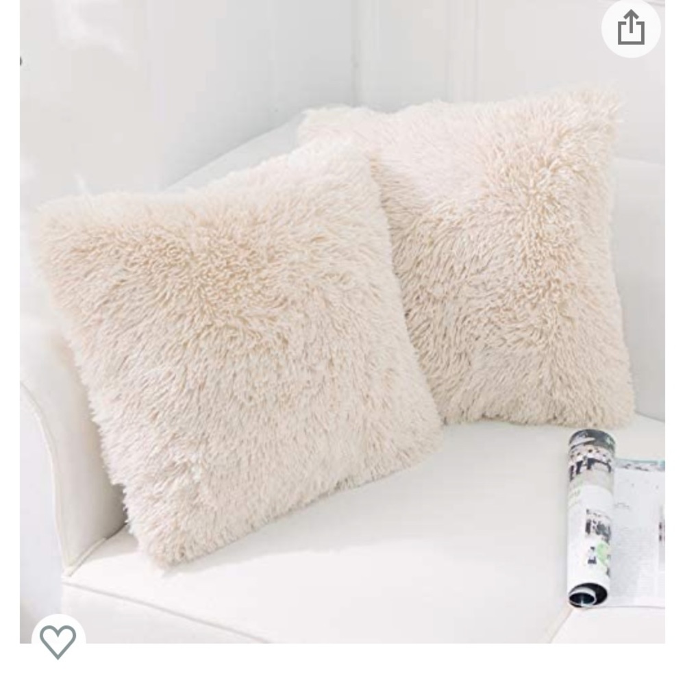 Luxury Soft Faux Fur Fleece Cushion Cover Pillowcase Decorative Throw Pillows